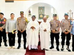 Polisi Siaga, Paskah 2026 di Lamongan Berlangsung Aman dan Khidmat