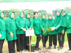 HUT ke-80 Persit, Aksi Nyata Hijaukan Jotosanur Lamongan: Ratusan Pohon Ditanam