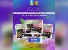 Polisi Siaga di Sekolah, Kelulusan Siswa Kepohbaru Bojonegoro Berlangsung Tertib