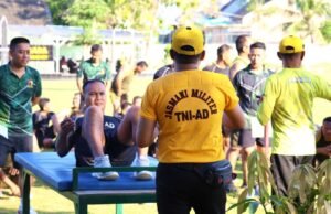 Garjas Kodim Lamongan Digelar, Prajurit Diuji Lari hingga Renang