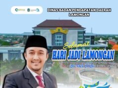 Seluruh Staf Dinas Bapeda Lamongan Mengucapkan Selamat Hari Jadi Lamongan Yang ke-457