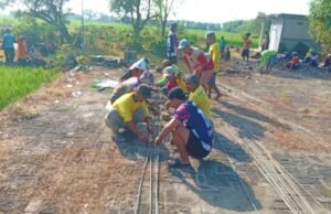 Gotong Royong 4 Hari, Warga Bayemgede Kepohbaru Bojonegoro Bangun Makam Secara Swadaya