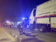 Truk Trailer Terguling di Babat Lamongan, Jalur Nasional Sempat Lumpuh