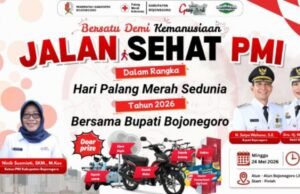 Ikuti Jalan Sehat PMI Bojonegoro 2026 Hadiah Motor dan Sepeda Listrik