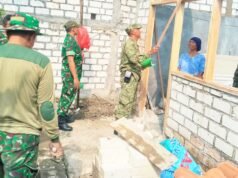 Kasdim Lamongan Cek Langsung Rutilahu, Rumah Warga Kini Mulai Kokoh