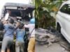 Detik-Detik Avanza Hantam Elf dan Motor Vario di Dander Bojonegoro