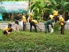 Kapolres Bojonegoro Pimpin Aksi Bersih Sungai, Warga Dander Ikut Bergerak