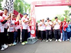 Setyo Wahono Apresiasi PMI Bojonegoro, Jalan Santai HUT ke-163 Disambut Antusias