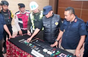 Razia Gabungan di Lapas Kediri, Senjata Tajam Rakitan Ditemukan
