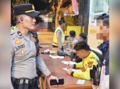 Razia Malam di Babat Lamongan, 21 Motor Knalpot Brong Langsung Ditilang