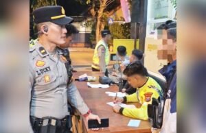 Razia Malam di Babat Lamongan, 21 Motor Knalpot Brong Langsung Ditilang