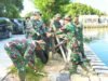 Kodim Lamongan Bersih-Bersih Pantai Pengkolan, Ratusan Warga Turun Tangan
