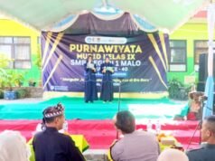 Momen Haru Purnawiyata SMPN 1 Malo Bojonegoro, Bhabinkamtibmas Beri Motivasi Siswa