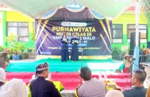 Momen Haru Purnawiyata SMPN 1 Malo Bojonegoro, Bhabinkamtibmas Beri Motivasi Siswa