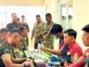 25 Prajurit Yonif TP 885 Bojonegoro Jadi Pendonor dalam Bakti Kesehatan Bhayangkara