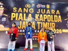 Keren, Atlet Karate Polres Tuban Borong Juara di Piala Kapolda Jatim 2026