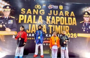 Keren, Atlet Karate Polres Tuban Borong Juara di Piala Kapolda Jatim 2026