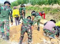 Karya Bakti di Bubulan Bojonegoro, Brigif TP 33 Nagasesa Perkuat Akses Transportasi Masyarakat
