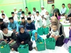Semangat Berbagi, Lailatul Ijtima’ di Grogol Sidorejo Bojonegoro Diwarnai Santunan Anak Yatim