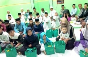 Semangat Berbagi, Lailatul Ijtima’ di Grogol Sidorejo Bojonegoro Diwarnai Santunan Anak Yatim