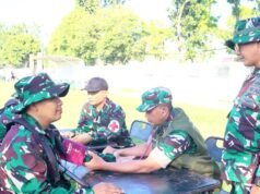 Kodim Bojonegoro Uji Ketahanan Babinsa dengan Hanmars 10 Km dan Renang Militer