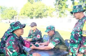 Kodim Bojonegoro Uji Ketahanan Babinsa dengan Hanmars 10 Km dan Renang Militer