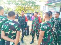 Satgas TMMD 129 Bojonegoro Siap Tanding Voli, Kebersamaan TNI dan Warga Makin Erat