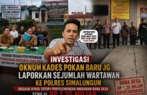 Dana Desa Rp1,35 Miliar Disorot, Kades Pokan Baru Simalungun Malah Laporkan Wartawan ke Polisi