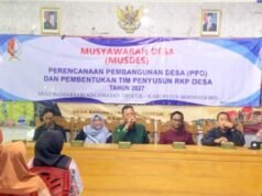 Komitmen Polsek Trucuk, Kawal Perencanaan Pembangunan Desa Banjarsari Bojonegoro