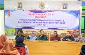 Komitmen Polsek Trucuk, Kawal Perencanaan Pembangunan Desa Banjarsari Bojonegoro