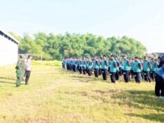 MPLS SMPN 1 Kanor Bojonegoro, Polisi dan TNI Latih Disiplin Lewat PBB