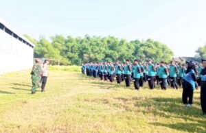 MPLS SMPN 1 Kanor Bojonegoro, Polisi dan TNI Latih Disiplin Lewat PBB