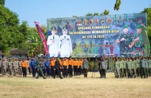 TMMD 129 Bojonegoro Resmi Dimulai, Desa Kesongo Bersolek Selama 30 Hari