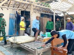 Rumah Ladi Warga Kesongo Mulai Dibangun Lewat TMMD 129 Bojonegoro