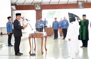 Bupati Setyo Wahono Lantik 5 Kades PAW Bojonegoro, Titip Pesan Bangun Desa