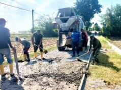 TMMD 129 Bojonegoro Bergerak Cepat, Jalan Dusun Mundu Kini Dicor Beton