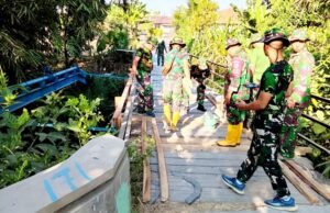 TMMD 129 Bojonegoro Bangun Jembatan Dusun Mundu, Akses Warga Segera Lebih Lancar