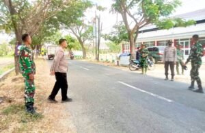TNI Polri Kompak Amankan Pembongkaran Bangunan TMMD 129 Bojonegoro, Rest Area Baru Segera Dibangun