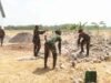 Semangat Gotong Royong Membara, Satgas TMMD 129 Bojonegoro dan Warga Bangun Rest Area Kesongo