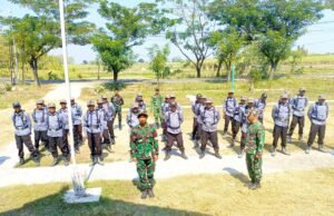 TMMD 129 Bojonegoro Gembleng Linmas Kesongo, Disiplin dan Kekompakan Makin Terasah