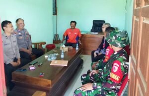 TMMD 129 Bojonegoro Perkuat Sinergi, Satgas Jalin Silaturahmi dengan Pemdes Kesongo