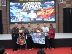 Antusiasme Masyarakat Warnai Nobar Final Piala Dunia di Polres Magetan