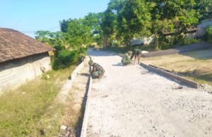 TMMD 129 Bojonegoro Ubah Jalan Rusak Jadi Cor Beton, Ekonomi Warga Diprediksi Meningkat