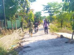 Jalan Cor TMMD 129 Bojonegoro di Dusun Mundu Tembus 30 Persen, Warga Makin Optimistis