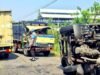 Dua Truk Bertabrakan di Solokuro Lamongan, Polisi Sigap Evakuasi Korban