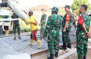 Aksi Letkol Dedy di Lokasi TMMD Bojonegoro, Pastikan Jalan Desa Berkualitas