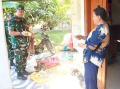 Dansatgas TMMD 129 Bojonegoro Sambangi UMKM Lokal Kesongo Gethuk