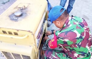 Genset Mogok Tak Hentikan TMMD Bojonegoro, Peltu Syarif Langsung Turun Tangan