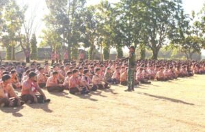 Yonkes 2 Kostrad Gembleng Pramuka SMAN 9 Malang Jadi Generasi Berkarakter