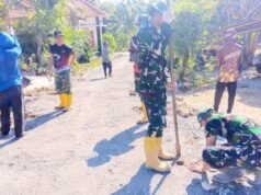 Satgas TMMD 129 Bojonegoro Kebut Jalan Cor 490 Meter di Dusun Mundu